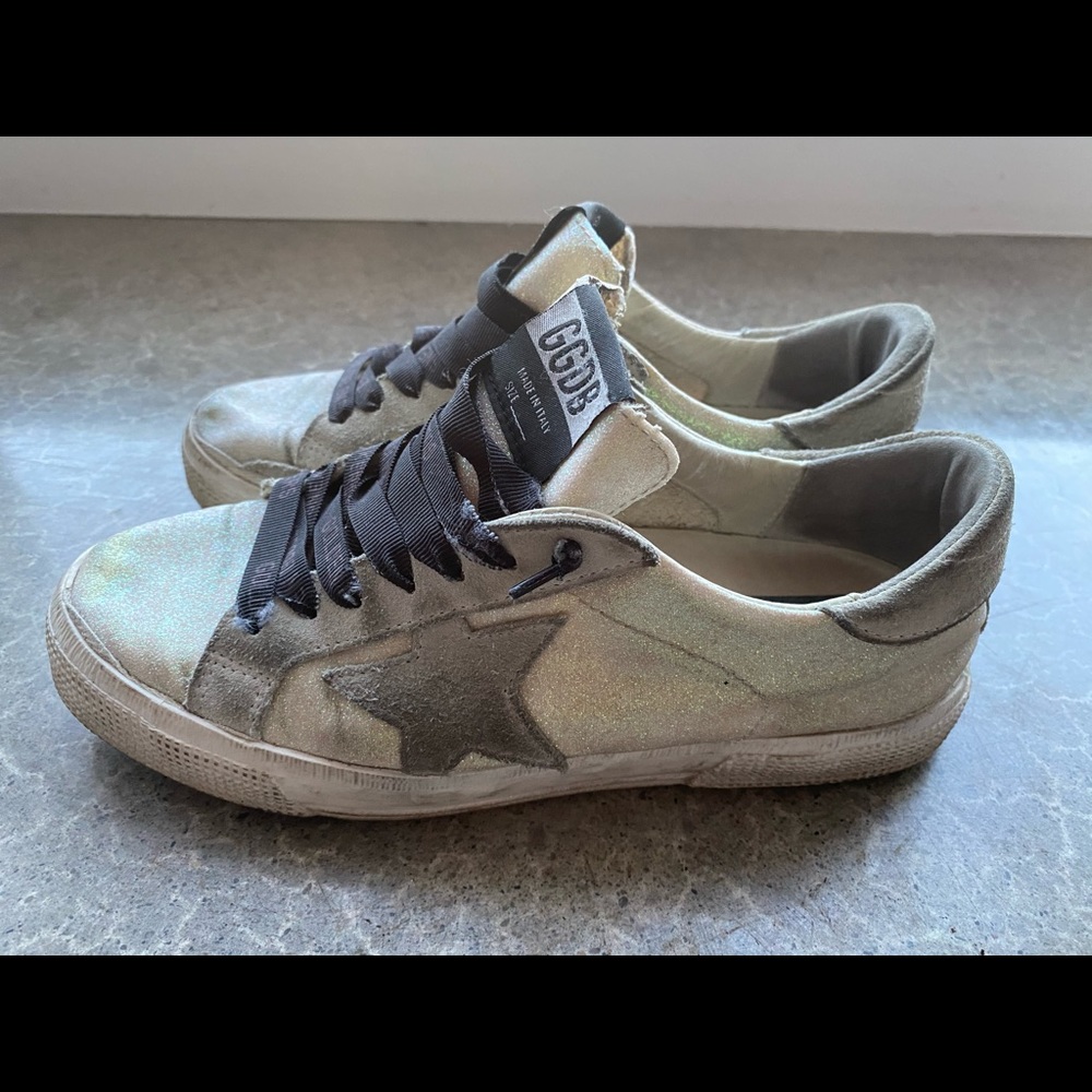 Iridescent Golden Goose Sneakers